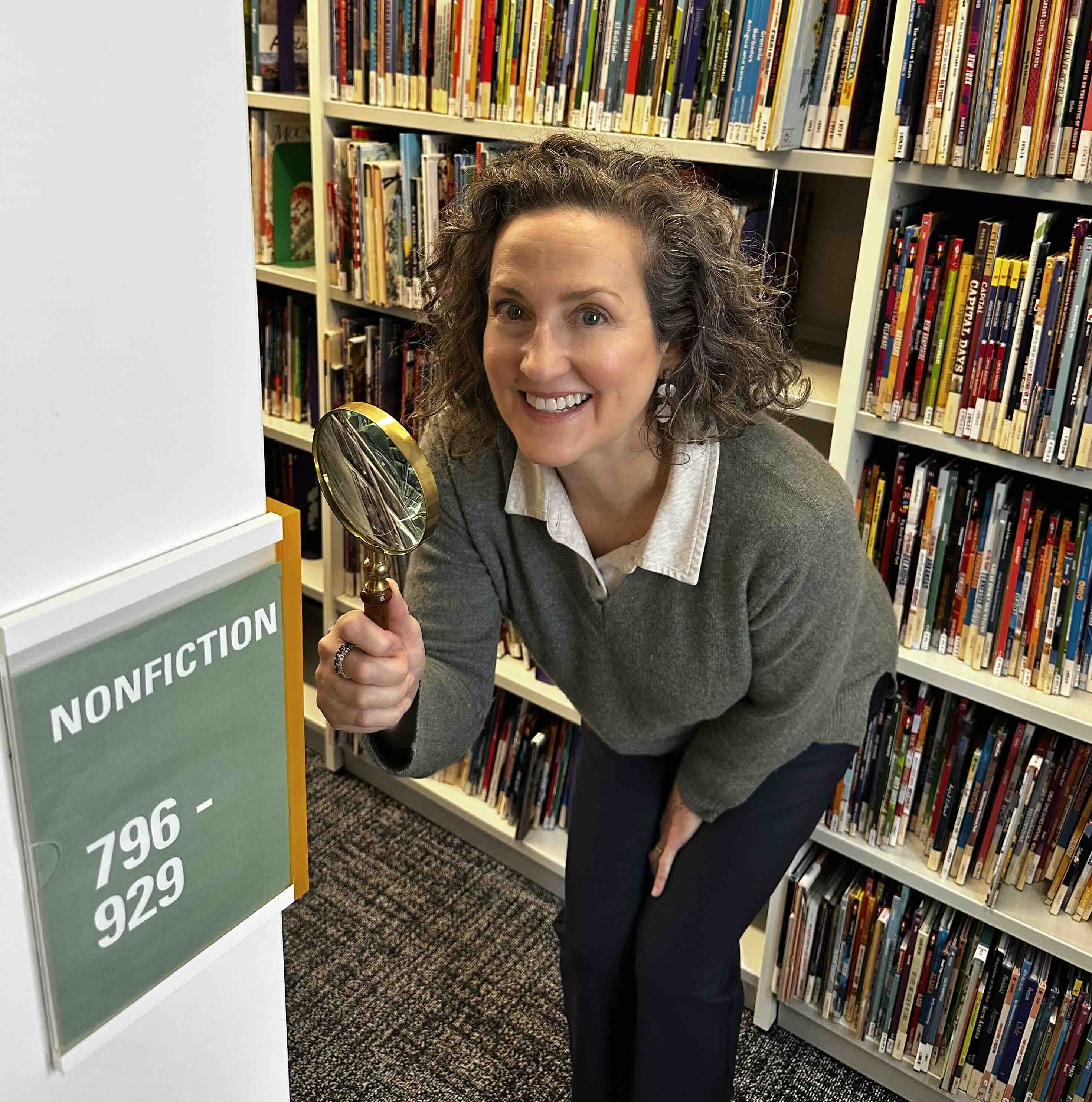 Laura Marsh Searching in the Library